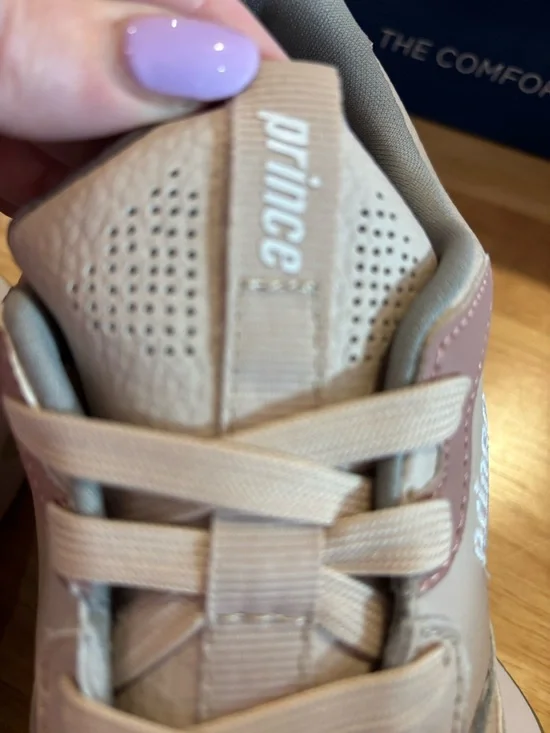 Prince Beige and Pink Casual Sneakers - Picture 2 of 8